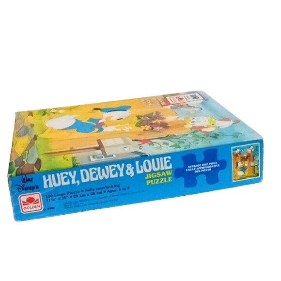 Vintage 1983 Walt Disney Donald Duck Huey, Dewey &‎ Louie Nephews Jigsaw Puzzle - Picture 3 of 4